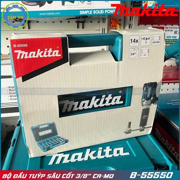 Bộ đầu tuýp dài Makita Cốt 3/8