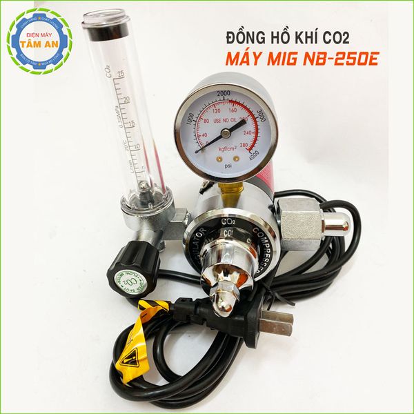 Đồng hồ khí CO2 máy hàn MIG NB250E