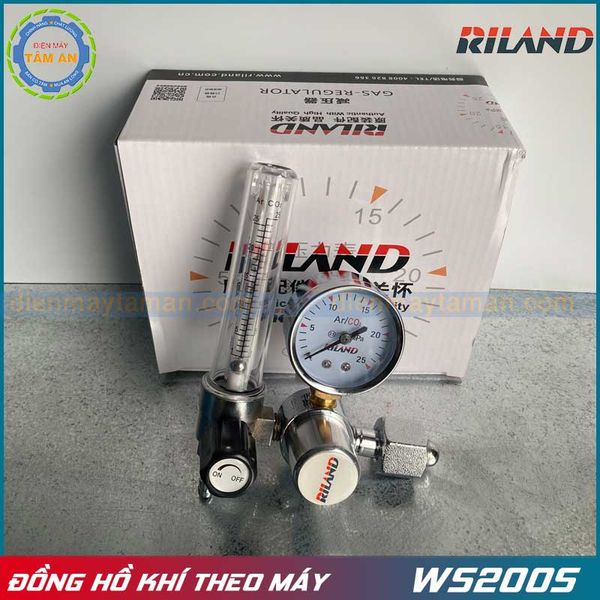 Đồng hồ khí argon đi kèm máy Riland WS 200S