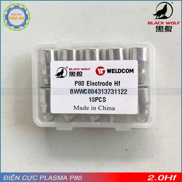 Điện cực Plasma P80 2.0hf - black wolf chính hãng
