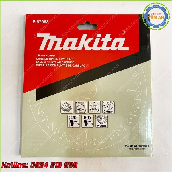 Lưỡi cưa gỗ Makita 185mm P67963