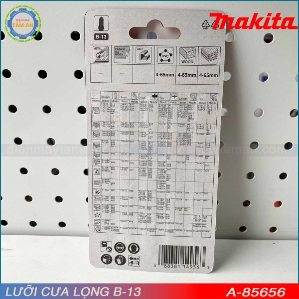 Hình ảnh thực tế Vỉ lưỡi cưa lọng Makita A-85656