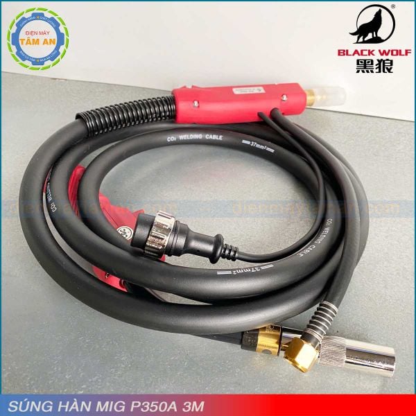 Súng hàn MIG chuẩn Pana P350 3M BLack Wolf