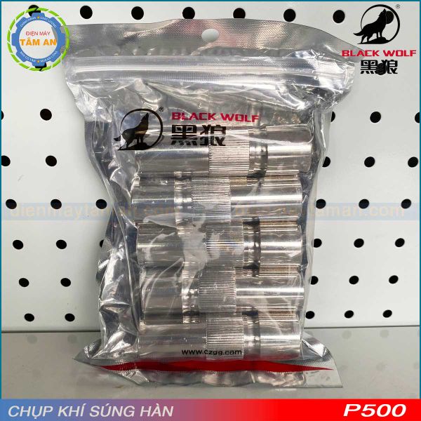 Chụp khí súng hàn MIG P500 Black Wolf