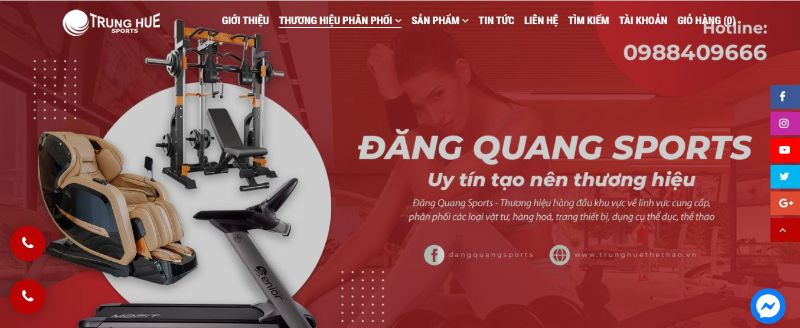 Đăng Quang Sport - phân phối dụng cụ thể dục, thể thao hàng đầu hiện nay