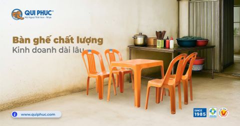 Bàn Ghế Chất Lượng, Kinh Doanh Dài Lâu - Nội Ngoại Thất Inox Nhựa - Qui Phúc - quiphuc.com
