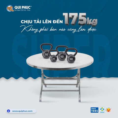 Chịu Tải Đến 175kg – Không Phải Bàn Nào Cũng Làm Được - Nội Ngoại Thất Inox Nhựa - Qui Phúc - quiphuc.com