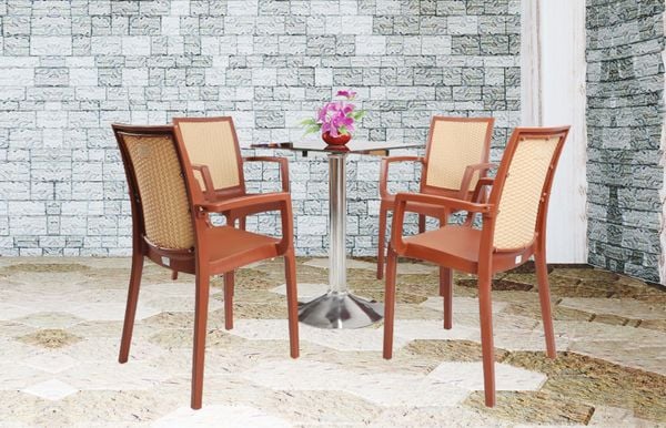 10 mẫu ghế nhựa cà phê chất lượng, thẩm mỹ cho quán cà phê, trà sữa