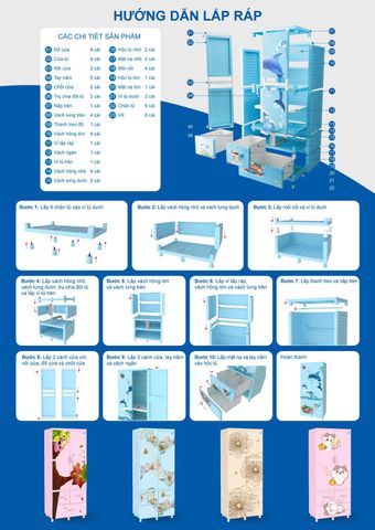 Lưu ý khi tự lắp ráp tủ quần áo nhựa Qui Phúc tại nhà - Nội Ngoại Thất Inox Nhựa - Qui Phúc - quiphuc.com