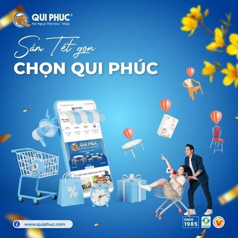 Sắm Tết Gọn Chọn Qui Phúc - Nội Ngoại Thất Inox Nhựa - Qui Phúc - quiphuc.com