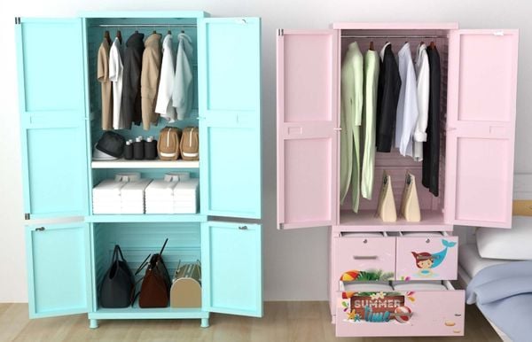 Tủ nhựa 2 cánh - Giải pháp lưu trữ quần áo tiện lợi và hiệu quả