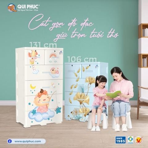 Cất Gọn Đồ Đạc, Giữ Trọn Tuổi Thơ - Nội Ngoại Thất Inox Nhựa - Qui Phúc - quiphuc.com