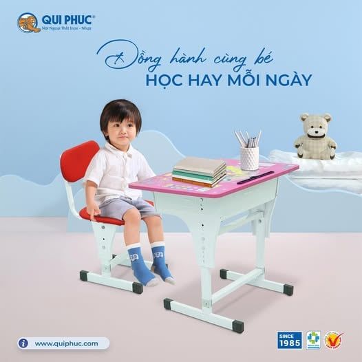 Bàn học sinh bass lớn Qui Phúc