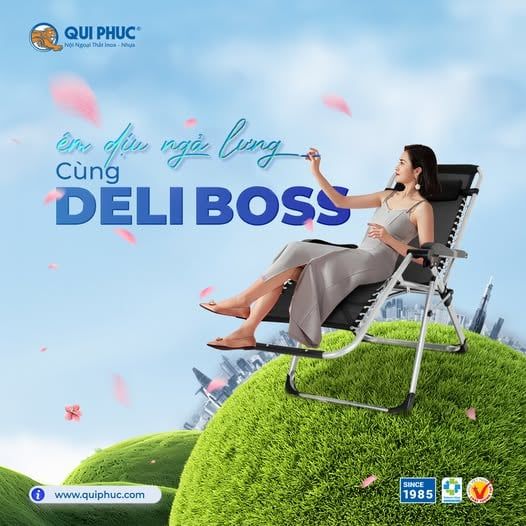 Êm Dịu Ngả Lưng Cùng Ghế Xếp Du Lịch Deli Boss