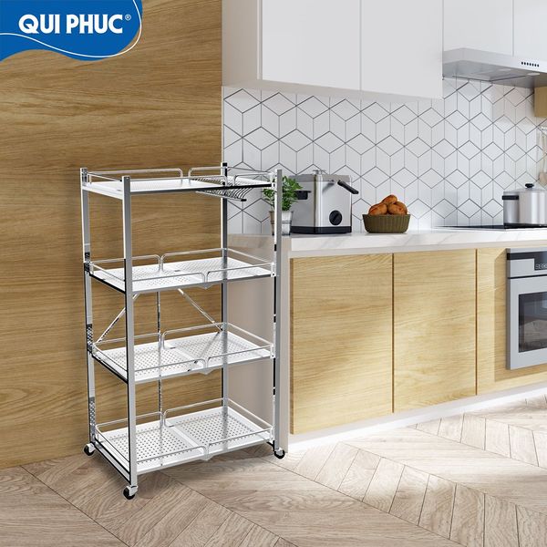 Gợi ý những mẫu kệ bếp inox giúp gian bếp trở nên ngăn nắp, hiện đại