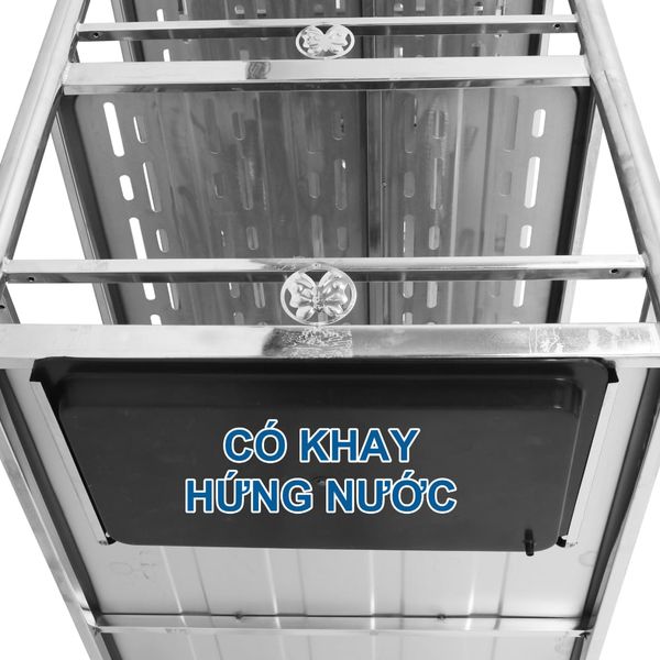 Gợi ý những mẫu kệ bếp inox giúp gian bếp trở nên ngăn nắp, hiện đại