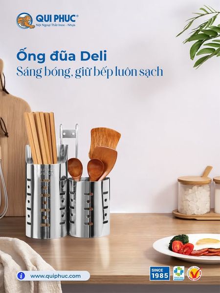 Ống đũa inox Deli Qui Phúc