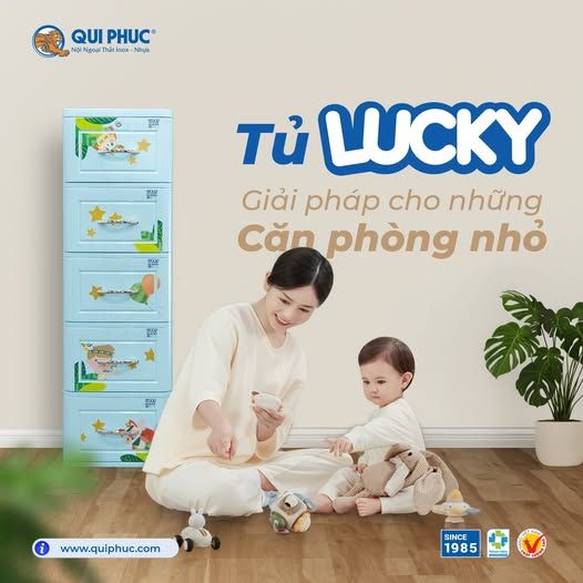 Tủ nhựa Lucky Qui Phúc