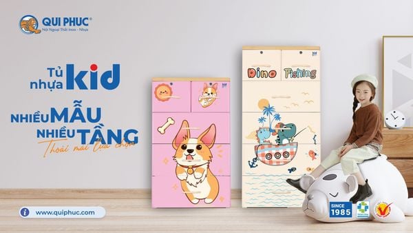 Tủ nhựa Kid Qui Phúc
