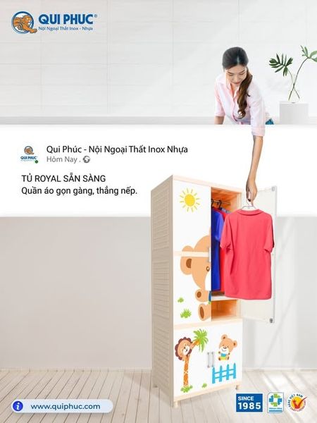 Tủ Royal Sẵn Sàng Áo Quần Gọn Gàng, Thẳng Nếp