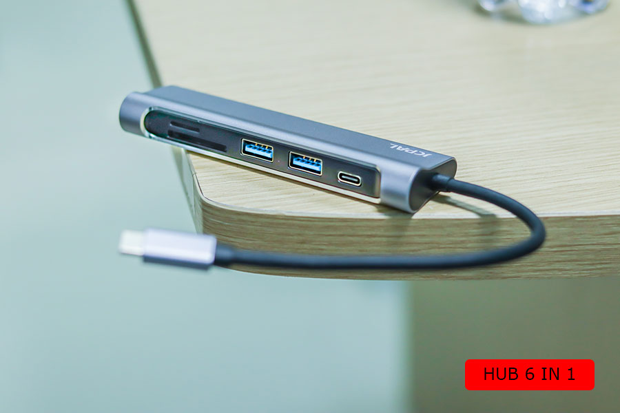 Hub-Jcpal- 6 In 1-Usb-C-Multiport