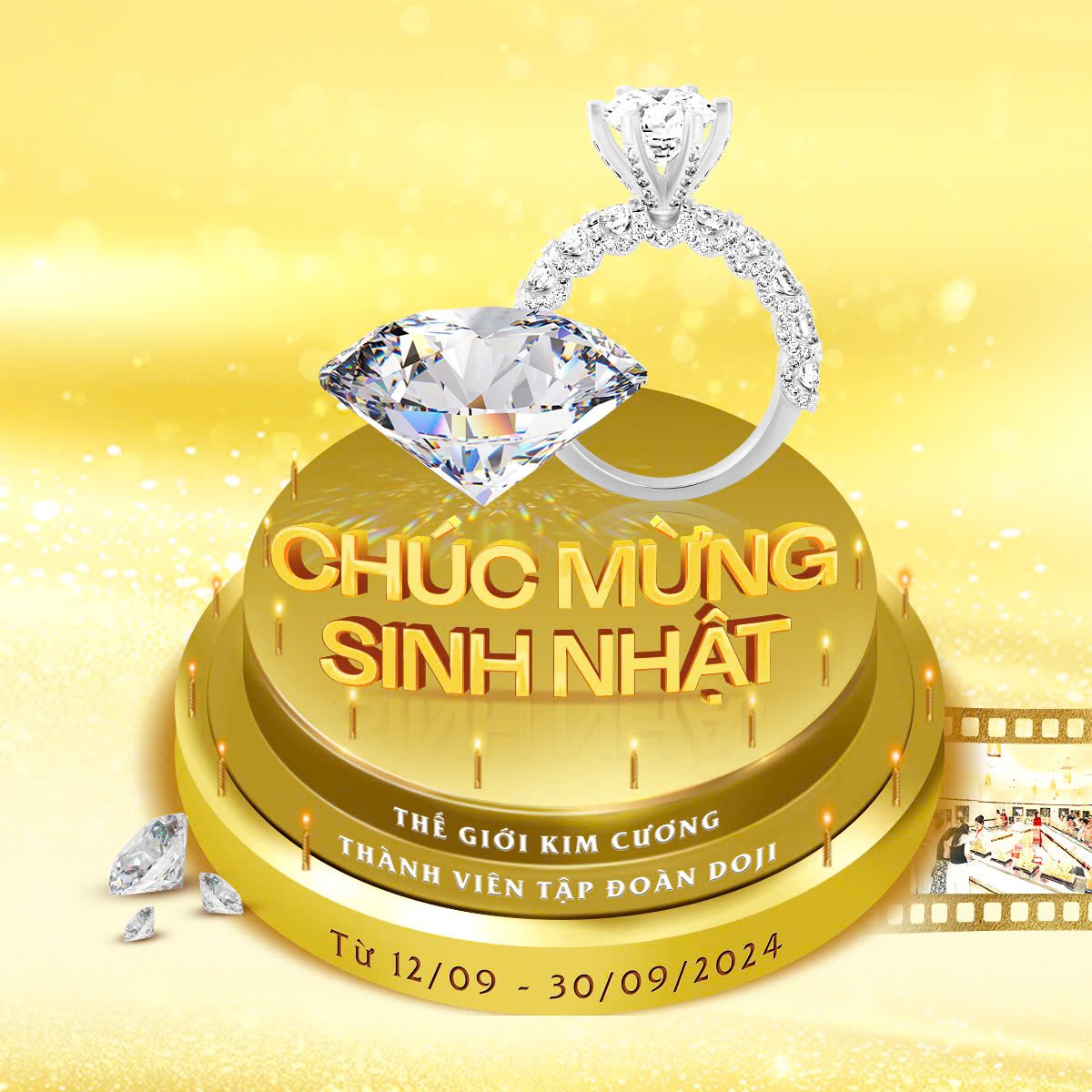 ƯU ĐÃI ĐẾN 19% TRANG SỨC MỪNG SINH NHẬT THẾ GIỚI KIM CƯƠNG