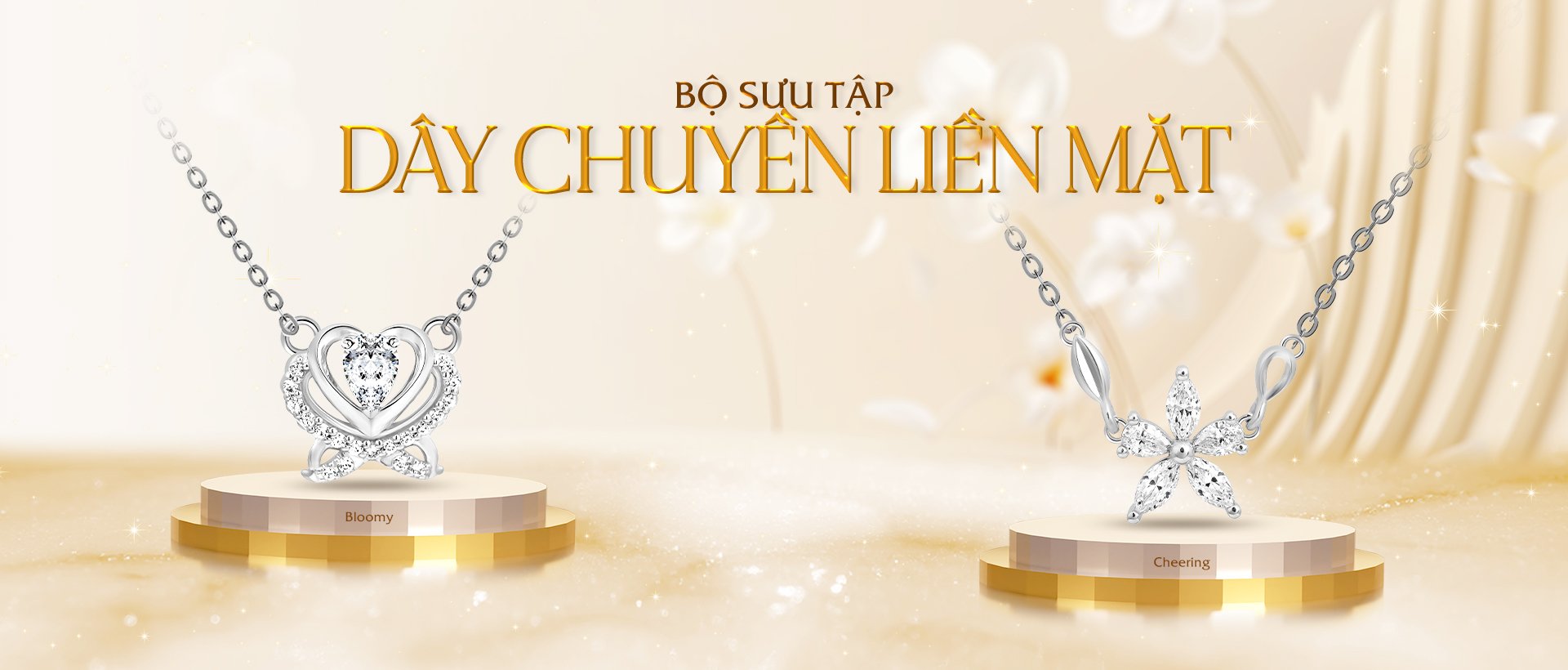Dây liền mặt đính kim cương