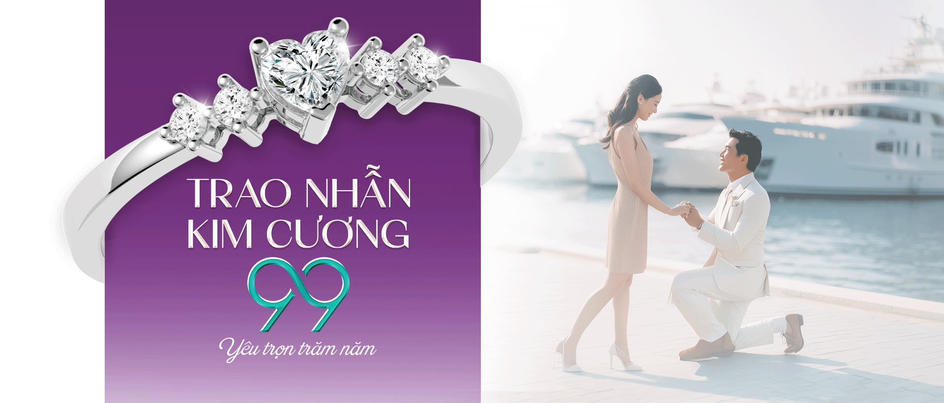 Nhẫn Đính Hôn Infinity