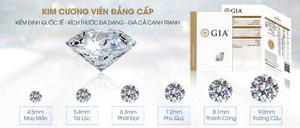 Kim cương LUCKY STAR độc quyền tại Thế Giới Kim Cương