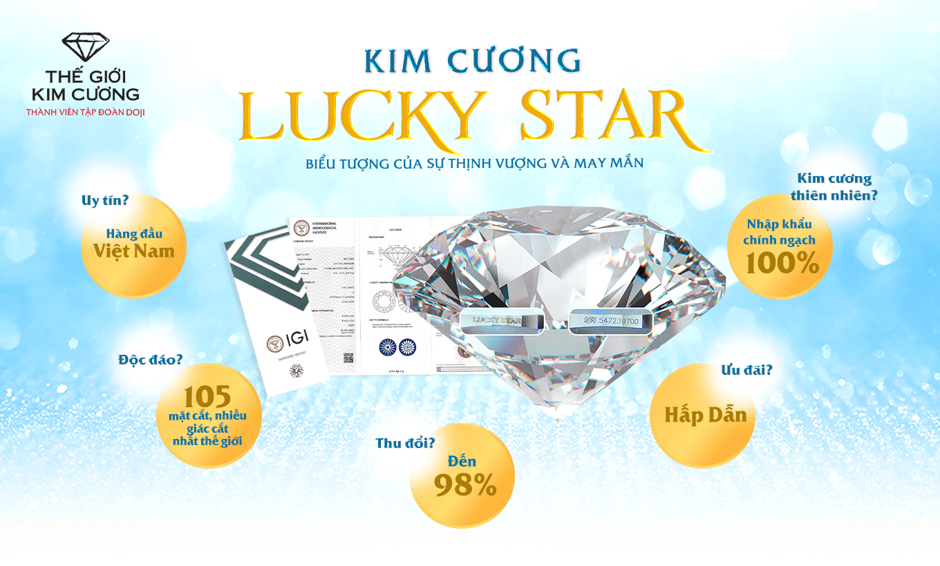 Dòng kim cương LUCKY STAR độc đáo và quý hiếm