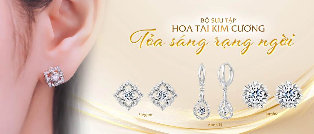Giá bông tai kim cương 4ly5 sẽ phụ thuộc vào nhiều yếu tố