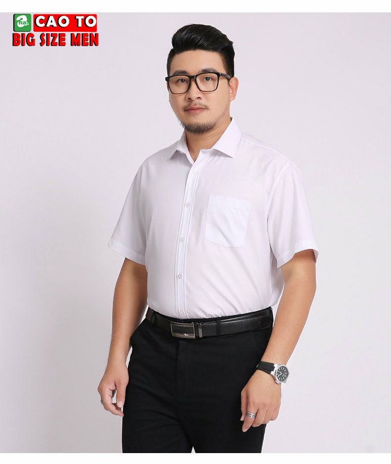 sơ mi trắng ngắn tay size lớn 2xl 3xl 4xl 5xl 6xl