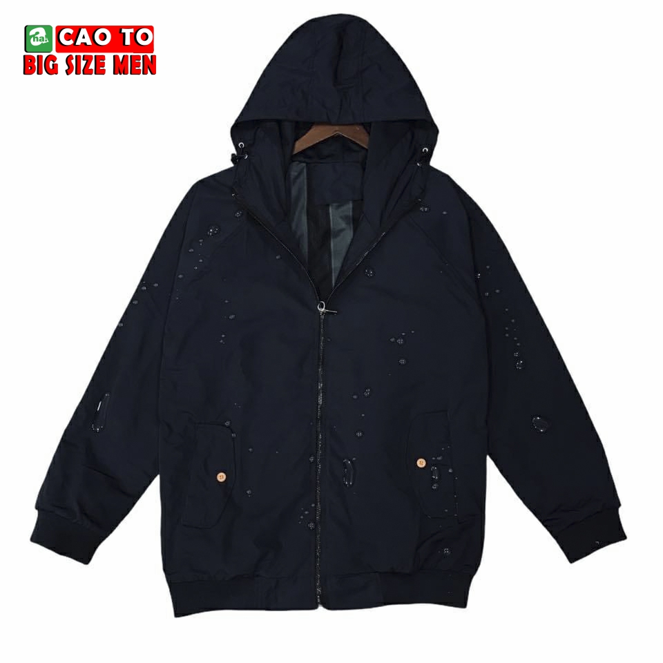 Áo khoác xanh đen size lớn ngoại cỡ