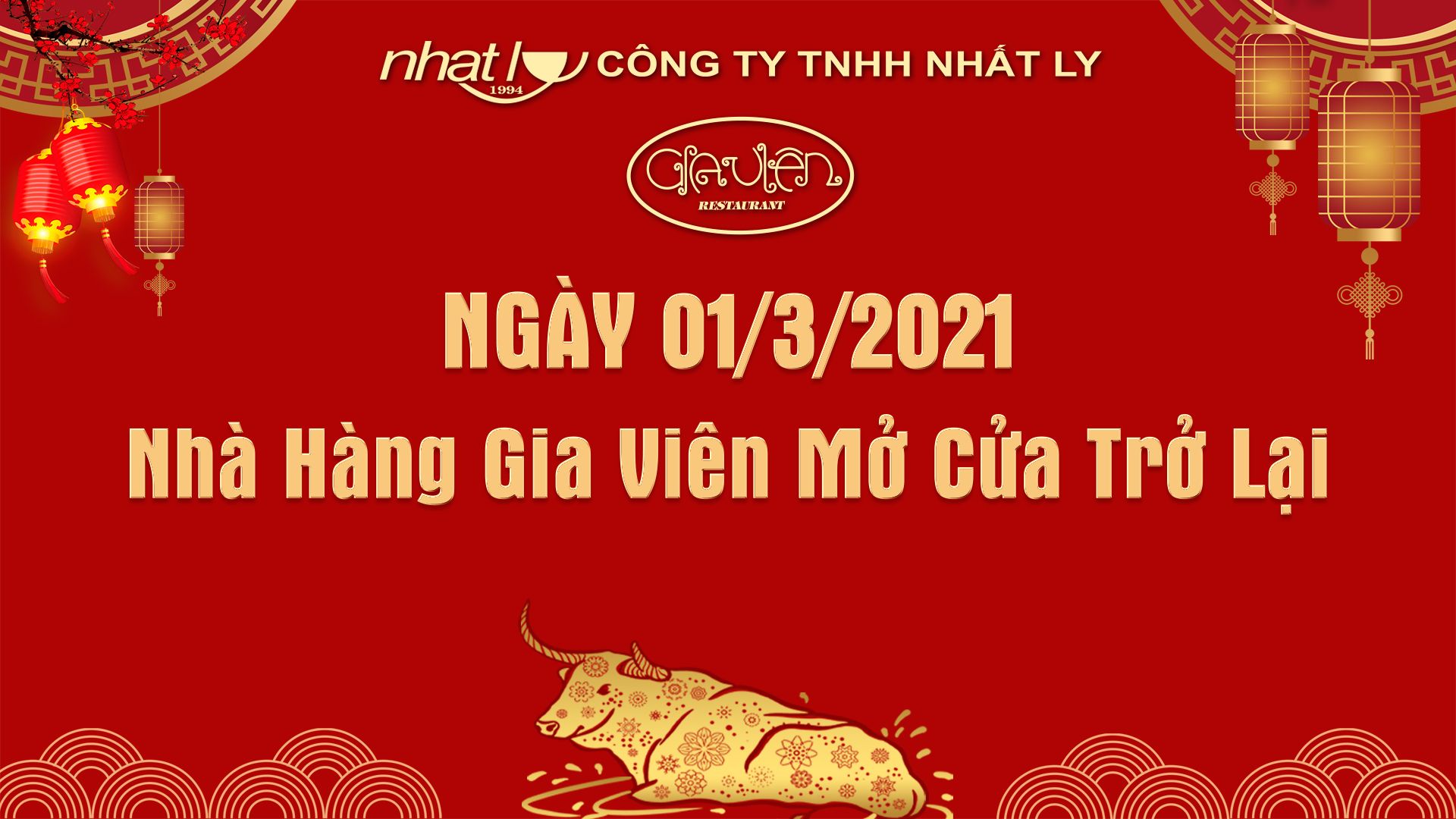 🎉NHÀ HÀNG GIA VIÊN MỞ CỬA TRỞ LẠI🎉