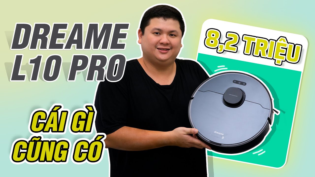 Robot hút bụi lau nhà Xiaomi Dreame L10 Pro Quốc Tế Tiếng Việt (Chỉ ~8tr)