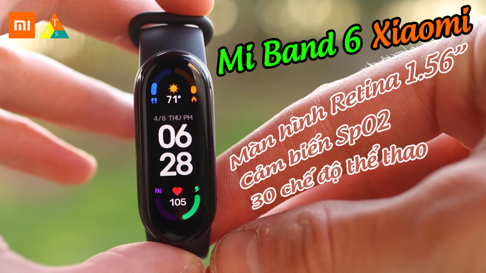 Vòng tay thông minh Miband 6 Xiaomi đọc tin nhắn Tiếng Việt không lỗi font