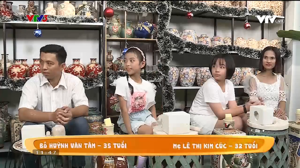 Tin | VTV3 - Gia Đình Vui Vẻ - Gia đình cùng làm gốm thủ công tại Vườn Nhà Gốm