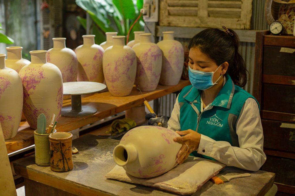 Một ngày đầu tháng 3 tại Xưởng làm gốm thủ công Nam bộ