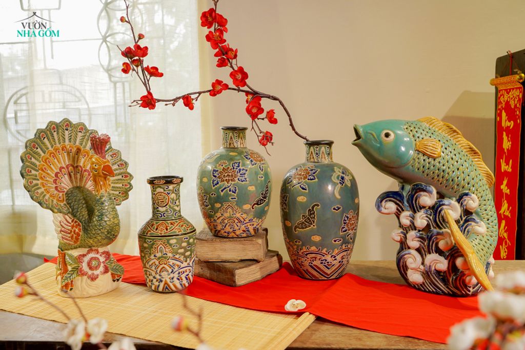 GỐM NAM BỘ & SẮC MÀU CỦA TẾT: MEN XANH ĐỒNG TRỔ BÔNG