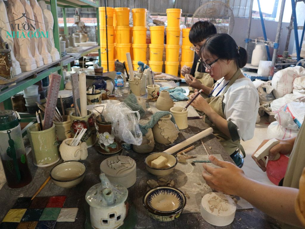 Nhật Ký Học Làm Gốm Dài Hạn | Ngày thứ 11 học viên tạo hình nặn nâng cao