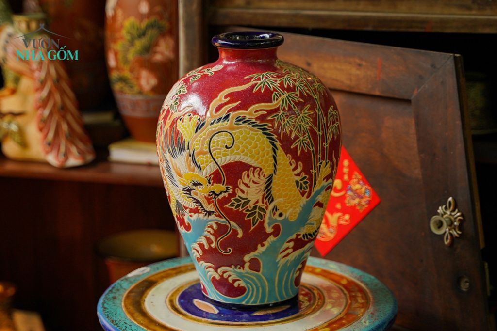 BỘ SƯU TẬP BÌNH GỐM GIÁP THÌN | Kỳ 2: RỒNG & BỨC TRANH TỨ QUÝ