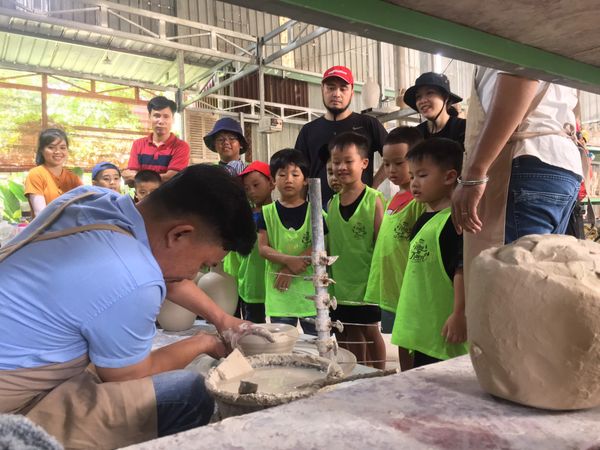 Workshop làm gốm | Buổi trải nghiệm làm gốm - Hoạt động ngoại khoá của các bé trường mầm non Cánh Diều, quận 7, thành phố Hồ Chí Minh