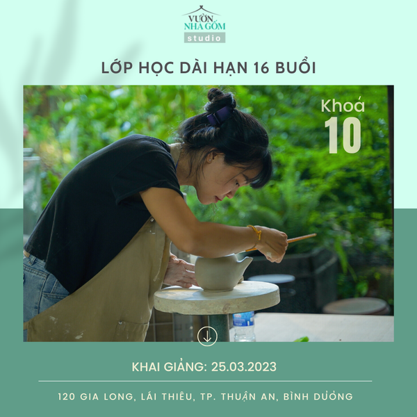 TẶNG 2 BUỔI HỌC LÀM KHUÔN THẠCH CAO TRỊ GIÁ 1.000.000VNĐ KHI ĐĂNG KÝ KHÓA HỌC LÀM GỐM 16 BUỔI KHÓA 10!