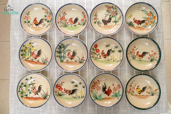 Dĩa hảo vẽ gà - từ truyền thống đến hiện đại