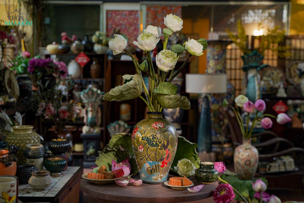 Sen và Gốm - sự kết hợp kinh điển trong nghệ thuật gốm