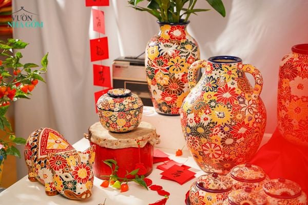 Gốm Xuân Ất Tỵ | Bộ Sưu Tập Bình Gốm Bách Hoa - Bách Hoa Sinh Phú Quý