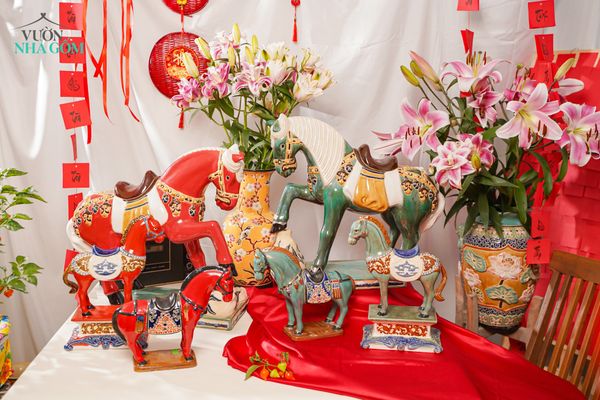 Gốm Xuân Ất Tỵ | Tượng Linh Vật Gốm Mỹ Nghệ Nam Bộ, Sức Mạnh Thiên Nhiên Trong Không Gian Nhà Ngày Tết