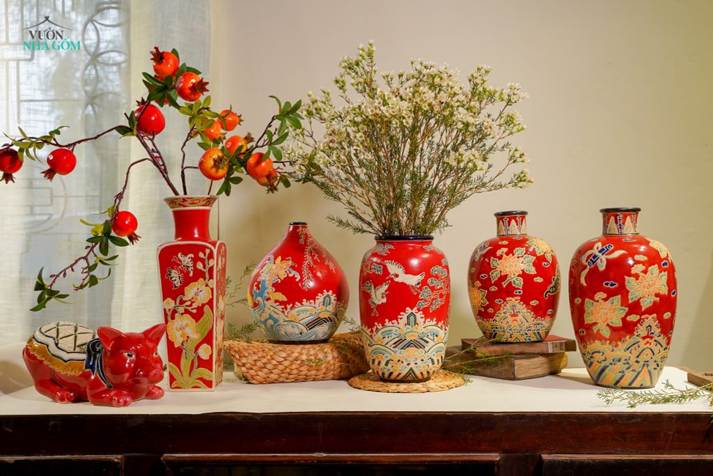 GỐM NAM BỘ & SẮC MÀU CỦA TẾT: SẮC ĐỎ RỰC RỠ NGÀY XUÂN