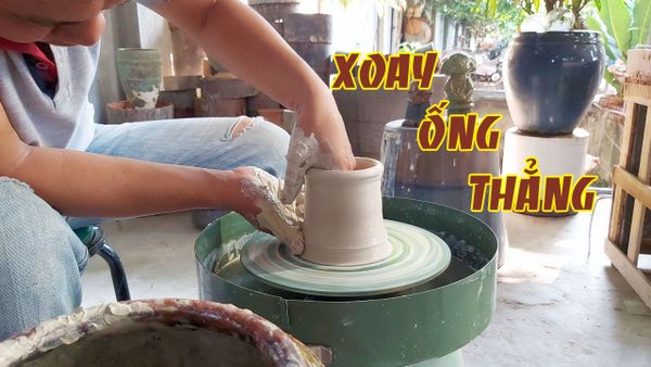 TV.Series103 | Hướng dẫn làm gốm #6 - Bước đầu tiên, xoay ống | Throwing pottery