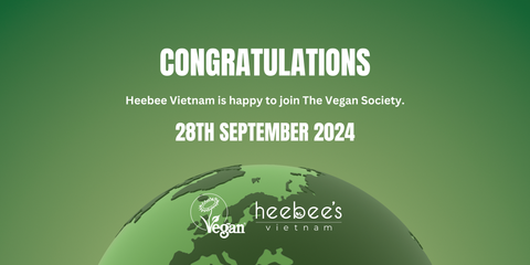 HEEBEE VIỆT NAM Đạt Chứng Nhận VEGAN TRADEMARK TOÀN CẦU